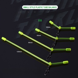 Vente en gros <span class=keywords><strong>Tube</strong></span> de pêche en plastique porte-<span class=keywords><strong>canne</strong></span> à flotteur pour la pêche en mer avec perles phosphorescentes et plusieurs hameçons matériel de pêche - Product Image 2