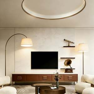 Juego de Mesa de Centro y Mueble para TV de Madera Minimalista Ajustable de Estilo Nórdico Moderno con Cajones para Sala de Estar o Apartamento - Product Image 4