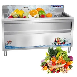 Máquina de lavar bolhas de vegetais e frutas, máquina de lavar e limpar vegetais, operação simples, segura e eficiente