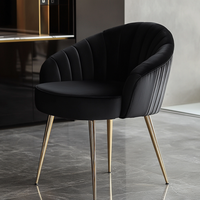 Ensemble de tables à manger de style moderne et luxueux, meubles en métal à 6 places pour la maison, le bureau ou l'appartement, tables et chaises comprises
