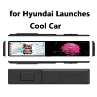 Radio mobil Android 12.3 inci Unit kepala Stereo ganda untuk Hyundai rohen-coupe Audio layar 2K dengan Qualcomm CPU
