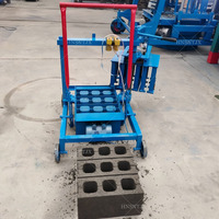 Machine à Briques Mobile Compacte et Facile à Utiliser pour la Fabrication de Briques de Pavé Domestiques – Vente Chaude au Ghana (2-45 Briques)