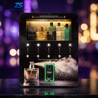 Distributeur de parfum mural entièrement automatique sans écran tactile, machine de pulvérisation de parfum et de cologne, compatible SDK, intégration Wi-Fi POS
