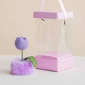 Vaso di fiori all'uncinetto uncinetto all'ingrosso della bambola del gattino della peluche della bambola del gatto - Product Image 5