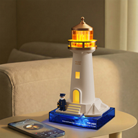 Projecteur LED Phare Lune avec Télécommande et Capteur de Mouvement, Lampe d'Ambiance Créative pour Chambre et Décoration de Bureau