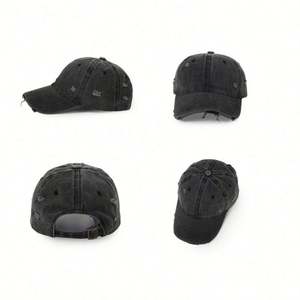 Casquette de baseball vintage personnalisée avec logo OEM, style usé et déchiré, effet délavé, vente en gros directe usine - Product Image 3