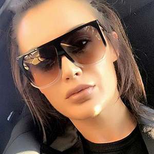 Lunettes de soleil carrées oversize vintage tendance 2020 pour hommes et femmes, protection UV400, vente chaude - Product Image 1