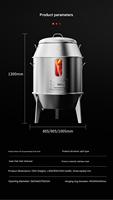 Four suspendu commercial WF pour canard, oie et poulet, en acier inoxydable, rôtissoire à 3 niveaux, puissance 1000W, pour restaurant et boulangerie