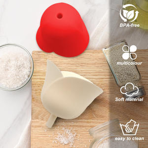 Rose Shape Silicone Funil Food Grade flexível antiderrapante BPA-Free, funil durável à prova de vazamento para utensílios de cozinha - Product Image 5