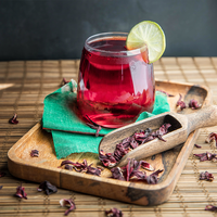 Logo Kustom Berkualitas Tinggi Teh Bunga Hibiscus Roselle Kering Luoshenhua Teh Kesehatan Teh Daun Mentah