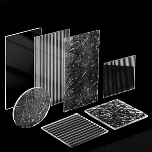 Dập nổi kết cấu PS bảng phân vùng <span class=keywords><strong>Acrylic</strong></span> trong suốt Bảng hoa văn tùy chỉnh cắt tấm nhựa trang trí cho phòng - Product Image 2