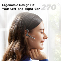 Auriculares Inalámbricos Empresariales con Doble Micrófono ENC, Auriculares para Computadora con Estuche de Carga con Pantalla Digital de 750 mAh, Dongle USB-A para PC Portátil