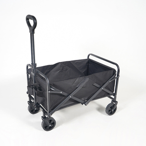 Hitree Hot Bán xách tay Heavy-Duty gấp Wagon ráp xe đẩy xe đẩy giỏ hàng cho bãi biển cắm trại mua sắm lưu trữ công cụ - Product Image 4