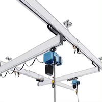 KBK Pont roulant 1Ton 2Ton Monorail Hoist Rail Grue System Largement utilisant un pont roulant de faible puissance