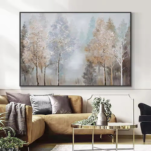 Pintura al óleo pintada a mano personalizada, lienzo hecho a mano, árbol <span class=keywords><strong>de</strong></span> <span class=keywords><strong>la</strong></span> <span class=keywords><strong>vida</strong></span>, paisaje abstracto, pintura al óleo, decoración <span class=keywords><strong>de</strong></span> pared <span class=keywords><strong>de</strong></span> salón - Product Image 5