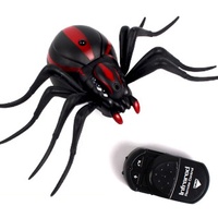 Araignée télécommandée réaliste, jouets de farces effrayantes RC, araignée électronique infrarouge pour fête ou Halloween, cadeau de blague pour enfants 9915