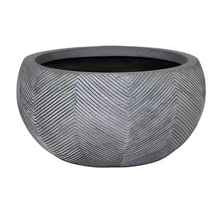 Vase gris LOWA DIAM. 56 H. 28 - Product Image 1