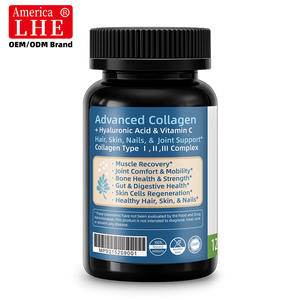 Suplementos de colágeno hidrolizado Shecome de alta calidad con ácido hialurónico y vitamina C, 120 cápsulas multicolágeno para adultos - Product Image 6