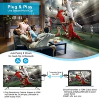 Émetteur-récepteur audio-vidéo sans fil 1080P 50M compatible 5G, extension pour caméra, ordinateur portable, PC, TV, moniteur, projecteur, fabriqué en Chine