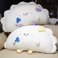 Coussin en peluche géant en forme de boulette de ravioli, motif dessin animé, coussin de lit, coussin d'intérieur, cadeau d'anniversaire original, jouets promotionnels en gros