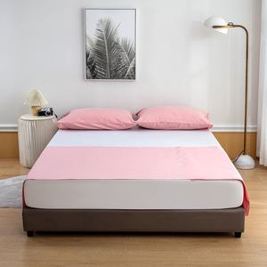 Drap plat antistatique de haute qualité 400TC en coton biologique écologique avec logo personnalisé pour hôpital, maison, hôtel - Product Image 2