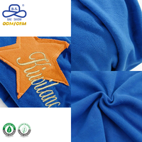 Bonnet en tricot jersey bleu roi personnalisé avec écusson étoile, style décontracté, brodé, pour l'hiver, vente en gros, fourniture OEM/ODM
