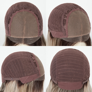 Perruque Courte Pré-coupée en Fibre Synthétique Premium en Gros, Perruques Futura, <span class=keywords><strong>Cheveux</strong></span> Kanekalon, Perruque Mono, Dentelle Monofilament pour Femmes - Product Image 6