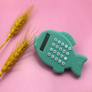 Mini Fish Shape Calculator 8 Digits ABS Material Portable Keychain Macaron Color Korean Style Fashionable Pocket Size - Product Image 3