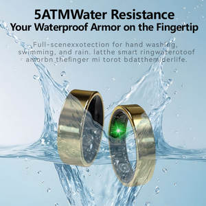 Bague connectée F56D <span class=keywords><strong>pour</strong></span> hommes et femmes, suivi de <span class=keywords><strong>la</strong></span> santé, du sommeil, de <span class=keywords><strong>la</strong></span> fréquence cardiaque, de <span class=keywords><strong>la</strong></span> <span class=keywords><strong>pression</strong></span> <span class=keywords><strong>artérielle</strong></span>, moniteur de fitness et de sport, compatible Android, étanche, en alliage - Product Image 6