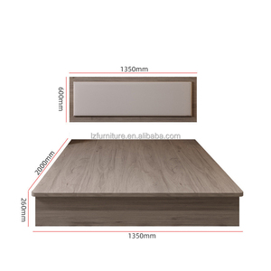 OEM Customize Hospitality Furniture Supplier Hotel Bedroom Furniture Set Modern <b>Cheap</b> MDF Wooden Bed <b>Frame</b> Headboard Nightstands - Product Image 6