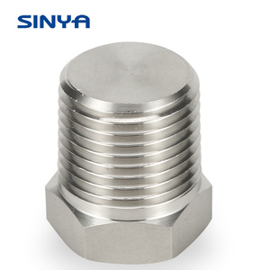 Instrumentierung Rohr Armaturen Hex Stecker Festen Plug Blind 1/4 <span class=keywords><strong>3</strong></span>/8 1/2 1 zoll NPT BSPT Männlichen edelstahl 316 Monel duplex - Product Image 2