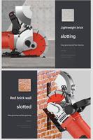 Máquina Ranuradora Libre de Polvo para Proyectos de Instalación Eléctrica y de Plomería, Máquina Cortadora de Canaletas para Cables de Pared Totalmente Automática
