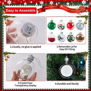 <span class=keywords><strong>Bola</strong></span> de cristal personalizada para árbol de <span class=keywords><strong>Navidad</strong></span>, pintura creativa Led, adornos colgantes de <span class=keywords><strong>Navidad</strong></span>, decoración de fútbol, <span class=keywords><strong>Bola</strong></span> de decoración transparente - Product Image 3