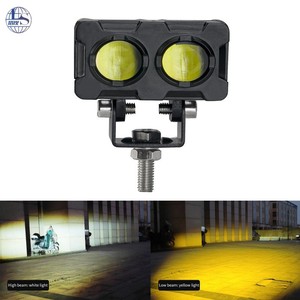 Motorcycle Lens <b>Spotlight</b>,LED Headlight,Electric Vehicle External Work Light,Dual Color - Product Image 5