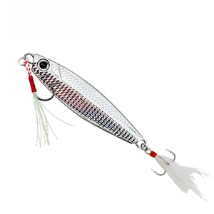 Meilleur vendeur 7g 10g 15g 20g 25g 30g serpents Type rivage longue coulée petit poids métal appât gabarit leurre avec crochet d'assistance au jigging - Product Image 6