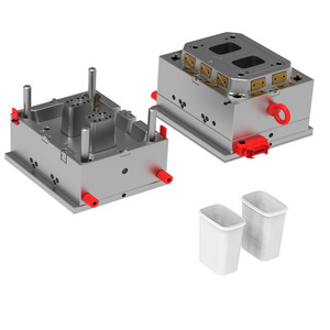 <span class=keywords><strong>IML</strong></span> vuông thực phẩm lưu trữ container khuôn thực phẩm container khuôn mẫu 500ml Hộp Ăn Trưa tiêm khuôn mẫu 500ml - Product Image 1