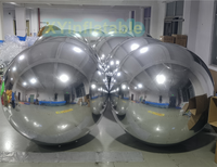 Grand ballon gonflable de miroir de disco d'usine de la Chine, boule gonflable géante de Chrome pour la décoration d'événement