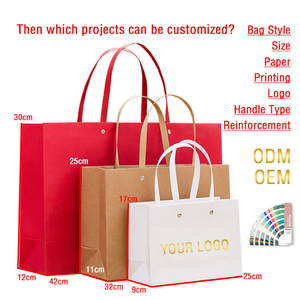 Özel perçin koyu mavi karton Tote çanta giyim kozmetik ambalaj kağıt torba iş sergi hediye Tote - Product Image 5