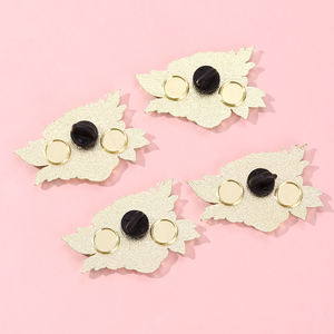 Значки YINI в стиле пионов из цинкового сплава – яркие цветочные значки с УФ-печатью, долговечные коллекционные изделия для любителей цветов, идеальный подарок и украшение - Product Image 6