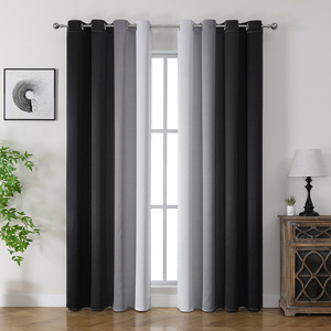 XinLan habitación oscurecimiento 100% cortina opaca lujo peso pesado <span class=keywords><strong>dormitorio</strong></span> tejido <span class=keywords><strong>ventana</strong></span> cortina - Product Image 4