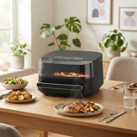 Four à pizza électrique et friteuse à air chaud haute performance pour la maison, grande capacité XL 6,1-8,0 L en plastique, vente chaude transfrontalière