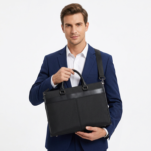 Maletín para Portátil de Nailon Impermeable de 15.6 Pulgadas, Bolsa para Documentos, Bolso de Mano Ligero para el Trabajo y Viajes - Product Image 5