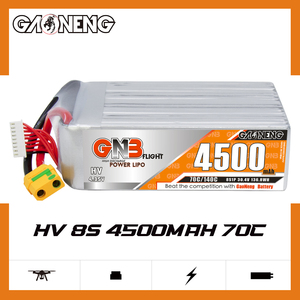 GNB GAONENG 4500mAh 8S 30.4V 70C 140C แบตเตอรี่ความสม่ำเสมอสูงพร้อมปลั๊ก XT90 สำหรับโดรน RC เครื่องบินยกของหนัก UAV - Product Image 1