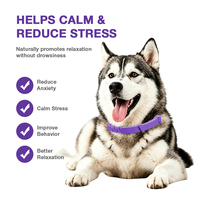 OEM ODM Lavender Scented Pet Calming Collar Customized Soothing Strap for Dog Stress Relief Stop Barking Separation