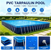 Structure gonflable aquatique personnalisée avec toboggan et piscine à cadre métallique