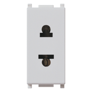 Presa 2P 16A USA EU 4.8mm Silver <b>Plug</b> <b>Socket</b> 4.1x2.8x5.3cm - Product Image 1