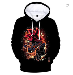 เสื้อฮู้ดมีฮู้ดลายการ์ตูน 95 แบบ สำหรับผู้ชาย ลายดราก้อนบอล ซุนโกคู เวเจต้า เฟรี่เทล ลูซี่ กินทามะ - Product Image 3