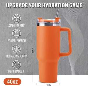 Personalized Large Volume 40oz Stainless Steel Tumbler with Handle & Straw Insulated S Tanley Modern Design Car <b>Mug</b> With Logo - Product Image 3