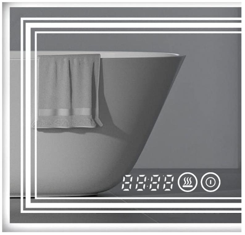 Double switch +light+defogging+time+temperature