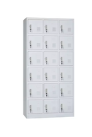 Armoire à 18 portes Armoire de rangement en acier pour salle de sport